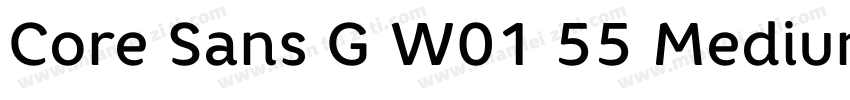 Core Sans G W01 55 Medium字体转换